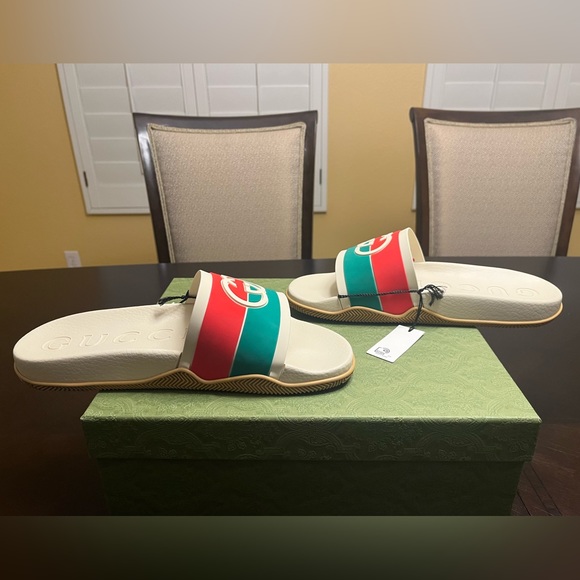 New Gucci GG Logo Slide Sandal Size EUR 41 / US 9.5 M - Picture 8 of 12